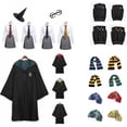 thumbnail image 2 of Disfraz de Hermione para niños y adultos, traje mágico, camisa, falda, bata, uniforme escolar, 2 of 4