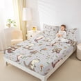 thumbnail image 4 of Homewish Kawaii Otter 4 Pieces Queen Sheet Sets for Preppy Child,Cartoon Animal Ultra Soft Flat Sheet,Koi Fish Queen Fitted Sheet,Luxury Bedroom Decor, 4 of 7