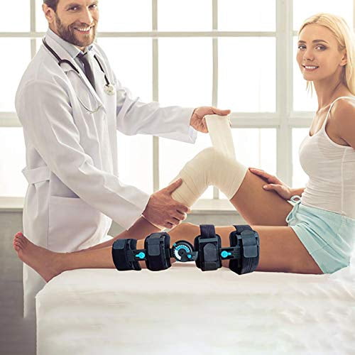 Komzer Hinged Post-Op Knee Brace, Adjustable ROM Support for Rehabilitation, Arthritis, ACL, MCL and PCL Injuries