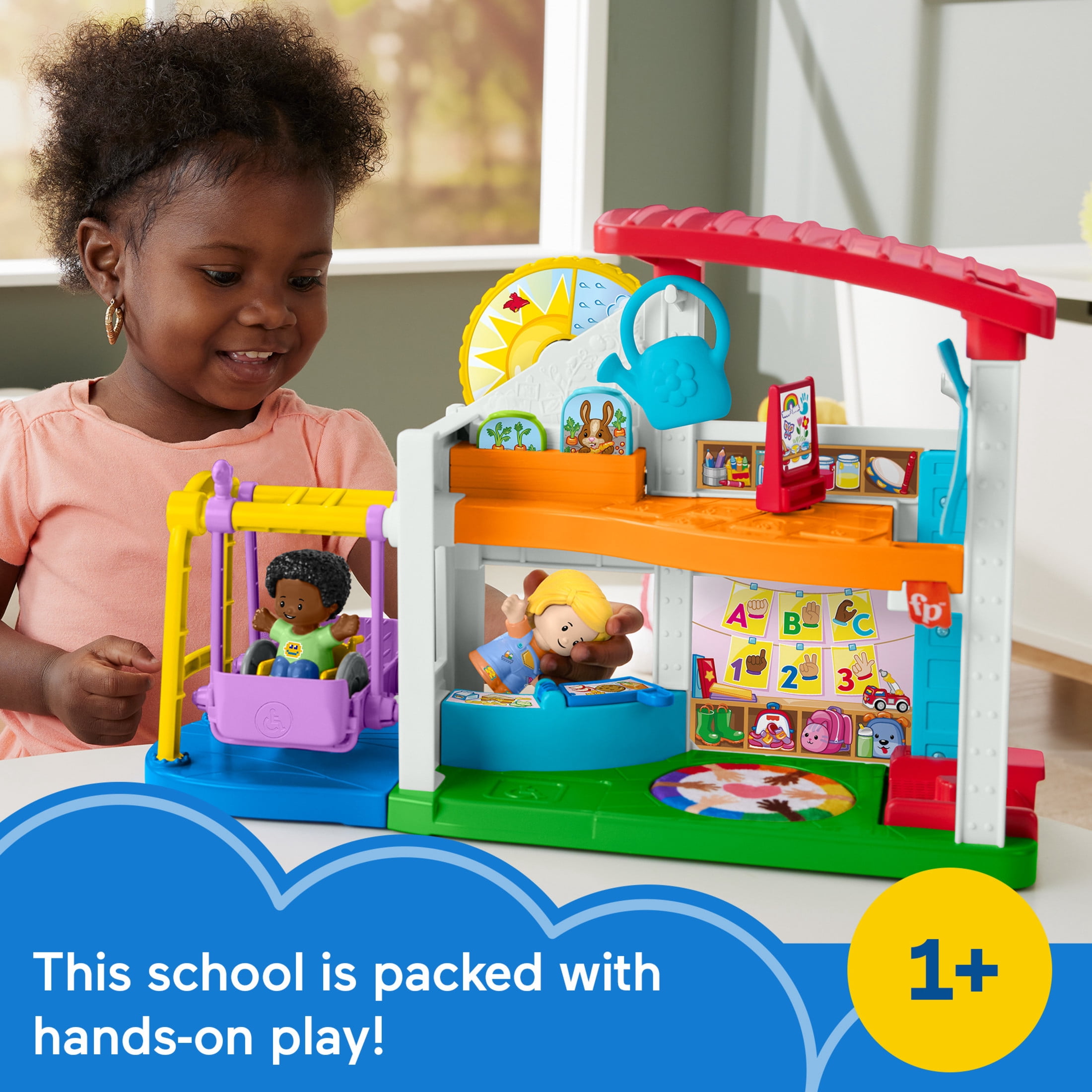 Fisher-Price Little People Play for All School Toddler Playset with Figures & Accessories