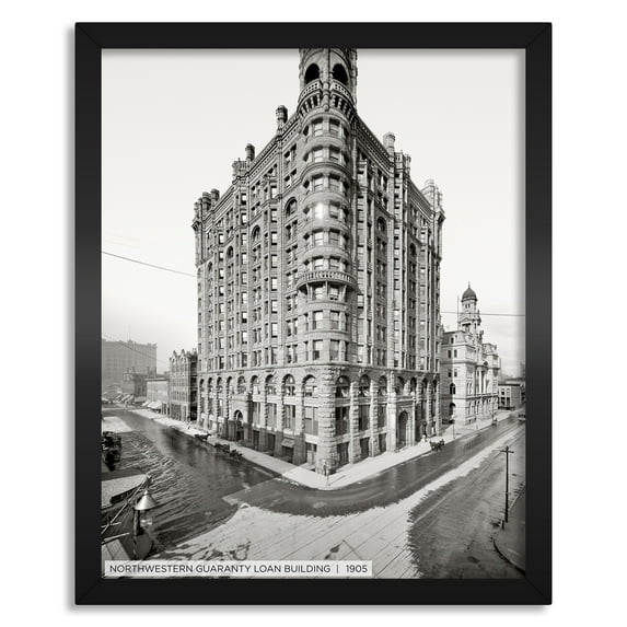 Second Story Collection, Minneapolis 16x20 Straight Fit Framed Canvas