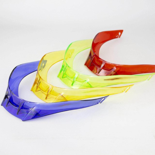 Motorcycle Helmet Rear Spoiler PC Helmet Rear Spoiler Spoiler PC Trim for Replacement Trim for Spoiler Motorbike Helmet Grp for GP Knife Shape Red