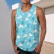 thumbnail image 1 of Camiseta sin mangas de cuello redondo para hombre, ropa deportiva para el hogar, pijamas, camiseta de color liso, blusa deportiva de poliéster para hombre, 1 of 5