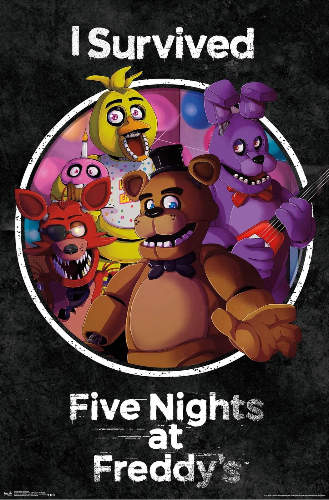 Five Nights at Freddy's - Survived Canvas Wall Poster, 22.375" x 34"