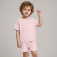 thumbnail image 2 of Tkrady Baby Boys Clothes Summer New Solid Color Cotton Soft Short Sleeve T Shirt Tops Shorts 2 Piece Set, Sizes 0-6 Years, 2 of 6