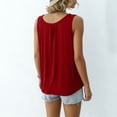 thumbnail image 6 of Horkkom Plus Size Tank Tops for Women Wide Strap Crew Neck Sleeveless Tops Loose Summer Flowy Tank Tops,XL-6XL, 6 of 8