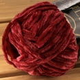 thumbnail image 3 of JubileeYarn Chenille Yarn - Worsted Weight - 100g/Skein - Garnet - 4 Skeins, 3 of 6