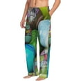 thumbnail image 3 of Kdxio Easter Egg1 Print Men's Sleep Pajama Pant Lounge Pants with Pockets, 3 of 8