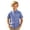 Sky Blue, variant on Fozruso Boys Striped Pattern Short Sleeve Dress Shirt Button Front School Uniform Shirts for Toddler and Kids