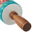 The Pioneer Woman Vintage Floral Ceramic Rolling Pin with Acacia Wood