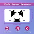 thumbnail image 3 of Smoaffly Cat Decorative Car Front, Black Cat Metal Car Plate, License Plate, Vanity Tag, Aluminum Novelty License Plate for Car 6×12 Inch, 3 of 5