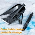 thumbnail image 6 of Upgraded Snow Shovel with Assist D Handle, Portable Adjustable Design for Car Driveway Snow Removal, Emergency Survival Tool for Camping, 6 of 8