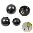 thumbnail image 3 of MYG 5 Pcs Bouton de Levier Rond en Bakélite Noir M5/6/8/10/12 Remplacement pour Machine-Outil, 3 of 7