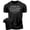 T-Shirt Silver On Black, variant on Gymish Great Future Workout T-Shirt for Men – Funny Gym Shirt, Mens Fitness Tee, Motivational Workout Apparel, Military Green with Sleeve Logo, Small