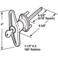 thumbnail image 2 of Prime-Line GD 52169 T-Locking Handle, 5/16 in L Shaft, Zinc, Chrome, 2 of 2