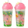 Evenflo Feeding Zoo Friends Insulated Straw Cup - 10oz, Pink, 2ct