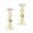 Yellow Gold Tone, variant on Pair of Jewish Shabbat Candle Holders – Elegant Silver-Tone or Yellow Gold Tone Sabbath Candlesticks for Shabbos, Holidays & Jewish Home Décor (Silver Tone)