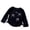 F215-Black, variant on Girls Spring Autumn Long Sleeve Shirts Bow Crew Neck Tunic Basic Tops Base Layer Tops Blouse Tee 1-10 Years