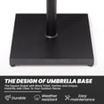 thumbnail image 4 of Crestlive Products Patio Umbrella Base 43lbs Concrete Umbrella Stand in Black, 4 of 10