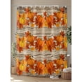 thumbnail image 4 of Fsddascl Fall Shower Curtain Set - 48" x 72" Washable Bathtub Curtain with 12 Hooks, Thanksgiving Pumpkins Maple Leaf Vintage Waterproof Fabric Stall Shower Curtains for Bathroom/Bathtub Décor, 4 of 6