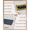 thumbnail image 3 of Sunflower Black Stair Treads for Wooden Steps Indoor Runner Rug Carpet, Watercolor Floral Vintage Farmhouse 7 Pieces Peel and Stick Staircase Step Treads Covers Washable Throw Door Mats, 30"x8", 3 of 6