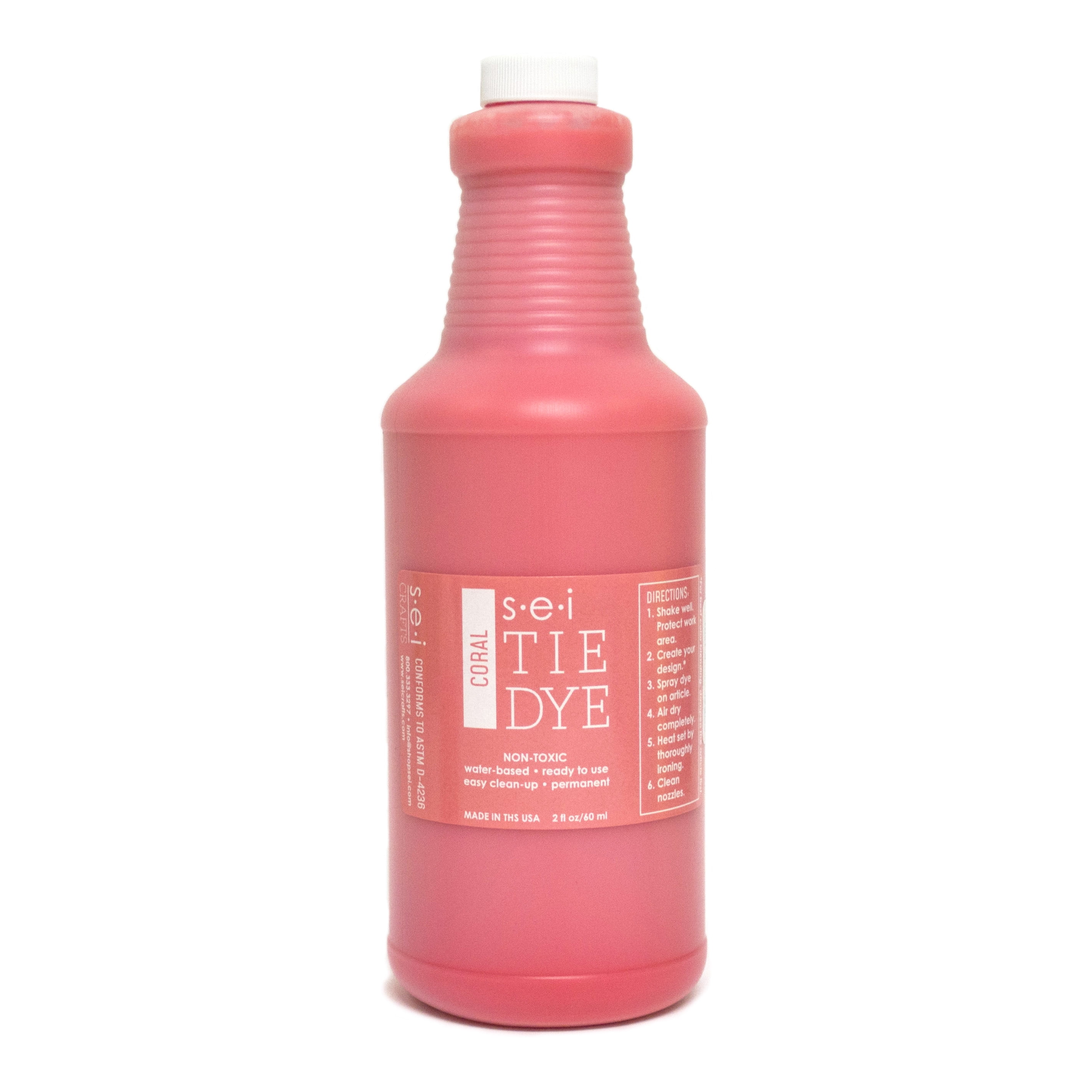 S·E·I Coral Tie Dye, Fabric Dye, 1Quart32 Ounces