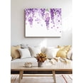 thumbnail image 4 of Wisteria Flowers Wall Art for Living Room,Canvas Picture Wall Decor for Bathroom Bedroom,Purple Floral Warercolor Summer Painting Artwork for Office Kitchen Hallway Dining Room Home Decor 24"x32", 4 of 8