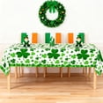 thumbnail image 5 of DAMAI Happy St. Patrick’s Day Tableware Party Supplies – Disposable Shamrock Tablecloth for Irish Party, St. Paddy’s Day Celebrations, 5 of 6