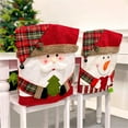 thumbnail image 5 of Christmas Chair Covers,Chair Covers for Dining Chairs,Christmas Chair Back Covers for Dining Room Cute Chair Cover Party Chair Covers Christmas Decorations(Snowman), 5 of 9