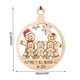 thumbnail image 3 of De Madera Ahuecado Gingerman Colgante Árbol De Navidad Colgante Colgante Regalo Para Amigos Y Familiares Scienceny HA045231-04, 3 of 5