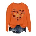 thumbnail image 1 of VBARHMQRT Chandails à Capuche Zippés pour Femmes Mode Automne et Hiver Action de Grâce Thème Lettres Anglaises Haut Imprimé Décontracté, 1 of 4