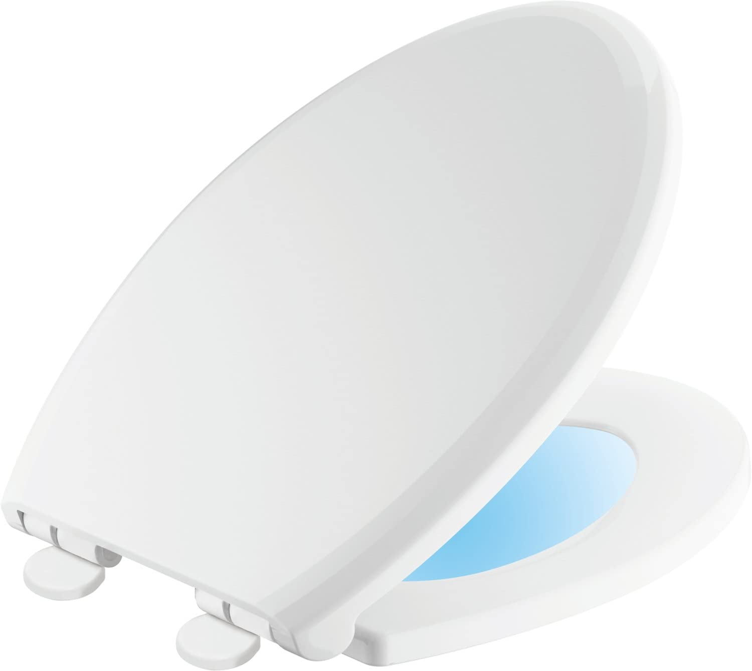 Delta Faucet 813902NWH Sanborne Elongated Nightlight Toilet Seat with