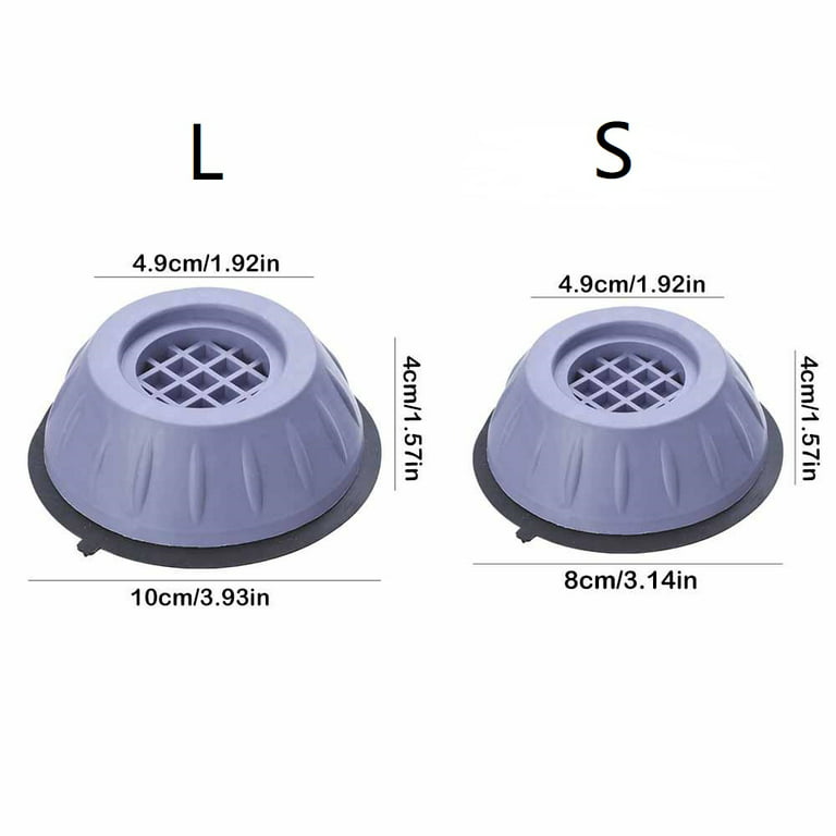 4pc Washing Machine Feet Anti-Slip Noise- Reducing Mats Refrigerator  Vibration Pad Kitchen Bathroom Garden Furniture