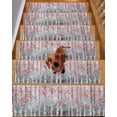 thumbnail image 2 of Stair Treads for Wooden Steps, Pink Teal Forest Peel and Stick Stair Treads with Reusable Adhesive, Modern Oil Painting Art Non Slip Indoor Stairs Runner Rugs Mats for Elders Dogs 8"x30" 10PCS, 2 of 7