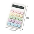 thumbnail image 3 of FeiFu 8 Digit Basic Calculator Mini Digital Desktop LCD Display Pocket Size Home School Student Math Tool Solar Battery Powered, 3 of 7
