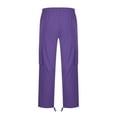 thumbnail image 3 of Ketyyh-chn99 Men Cargo Pants Casual Pants Hiking Pants Workout Joggers Sweatpants Purple,L, 3 of 4