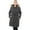 Gray, variant on Alpine Swiss Womens Parka Trench Pea Coat Belt Jacket Faux Fur Hood Reg & Plus Sizes