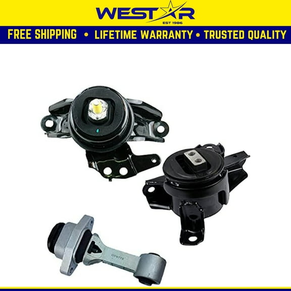 Fits 2012-2014 Hyundai Azera/2014-2016 Kia Cadenza 3.3L AUTO Motor&Transmission Mount | A71076 A71049 GP10060