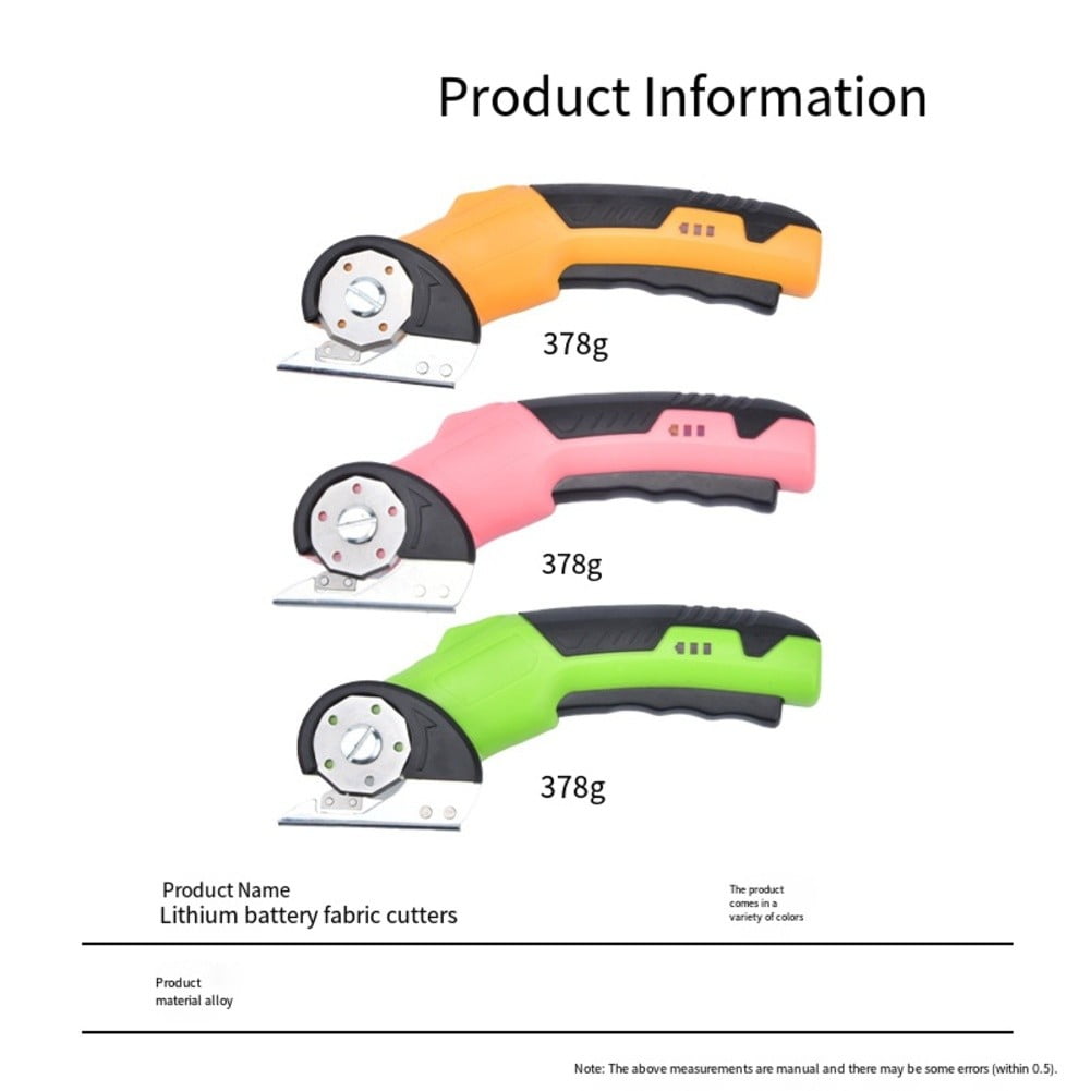 RANMEI Cordless Electric Fabric Scissors: Effortless Cutting For All Your Diy