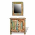 thumbnail image 1 of Reclaimed Solid Wood Bathroom Vanity Cabinet Set with Mirror, 1 of 5