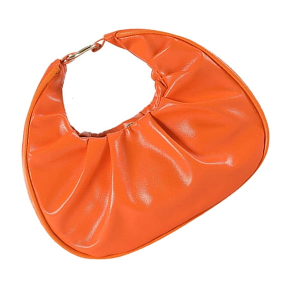 Trendy Pleated Bag For Women and Girls PU Handbag Ergonomic Design Evening Purse