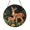 Acrylic 3.5 Inch, variant on Deer Mother and Young Stained Glass Suncatcher Nature Scene Decorative Glass Window Art for Home Display