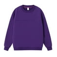 thumbnail image 4 of uvwlwu Sweatshirts Heavyweight Crewneck Sweatshirt For Oversized Color No Hood Pullover With Contrast Panels Casual Streetwear Top Winter Clothes(Size:XL), 4 of 4
