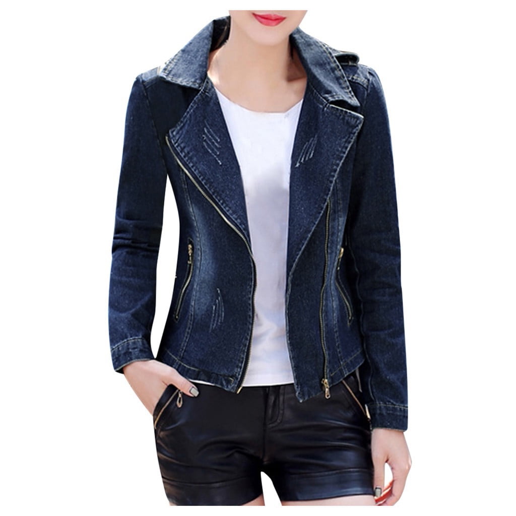 solid jeans jacket