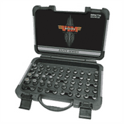 VIM Tools Impact Master Set, 50 Piece, Half Cut TORX, Hex, Flat, Philips, XZN Drivers, 3/8 Inch Square Drive