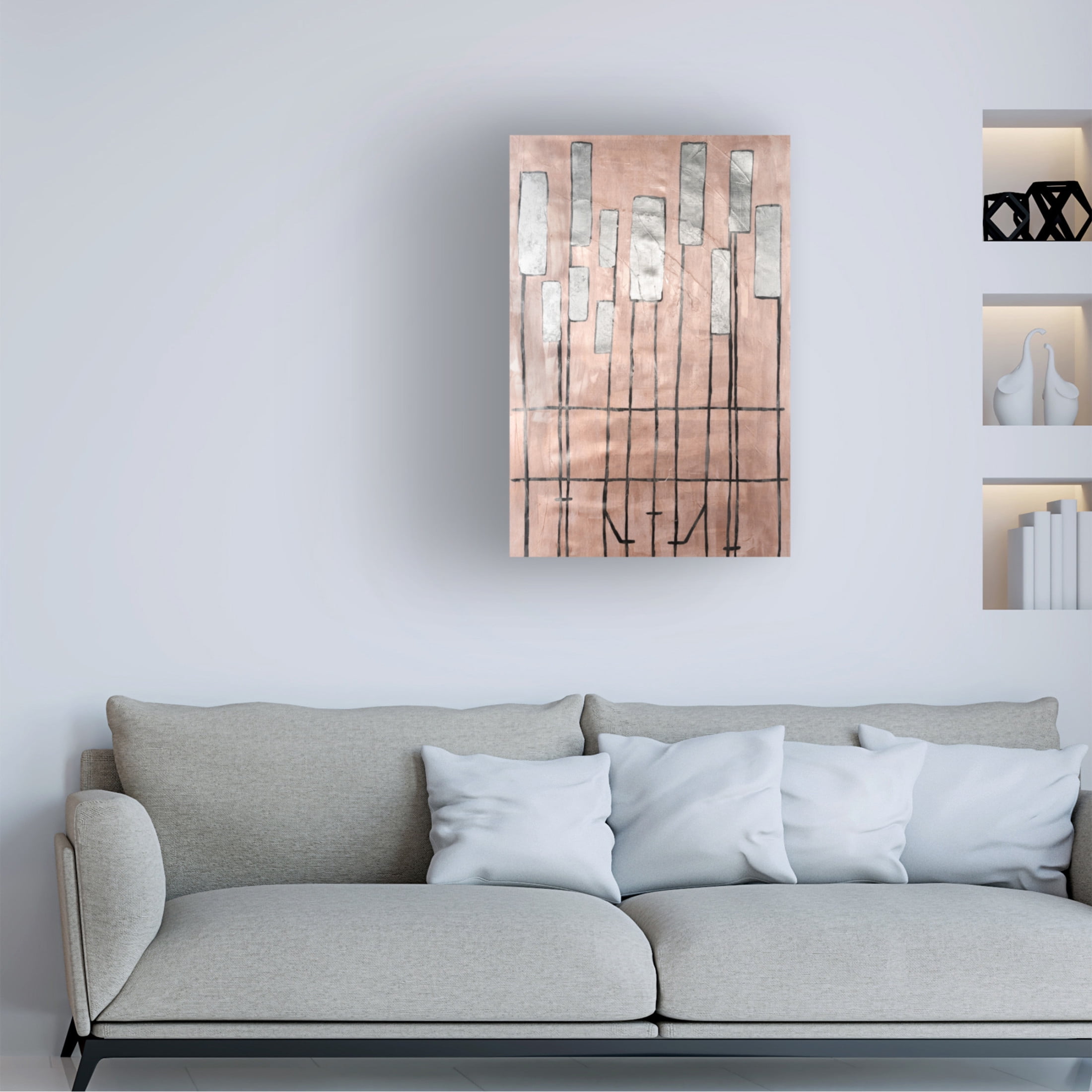 Canvas Wall Art - Michael Willett 'Clavichord I' Wall Art for Living Room, Bedroom, or Office Décor by Trademark Fine Art - 22 x 32 Inches