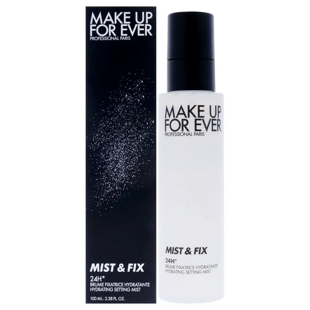 Mist and Fix Bruma fijadora hidratante las 24 horas de Make Up For Ever para mujeres - Spray de 3.4 oz