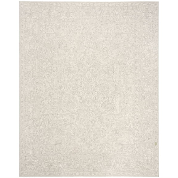 Nourison Grace 7'10" x 9'10" Ivory Light Grey Vintage Indoor Rug