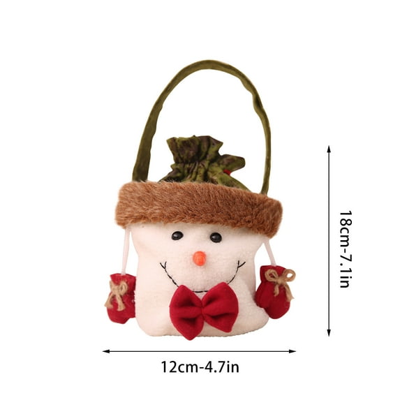 JeashCHAT Christmas Decorations Indoor Christmas Ornaments Christmas Decoration Supplies Christmas Bags Children's Holiday Candy Gift Bags Christmas Eve Bags