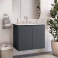 thumbnail image 1 of Modway Bryn 30" Wall-Mount Bathroom Vanity in Gray White, 1 of 9